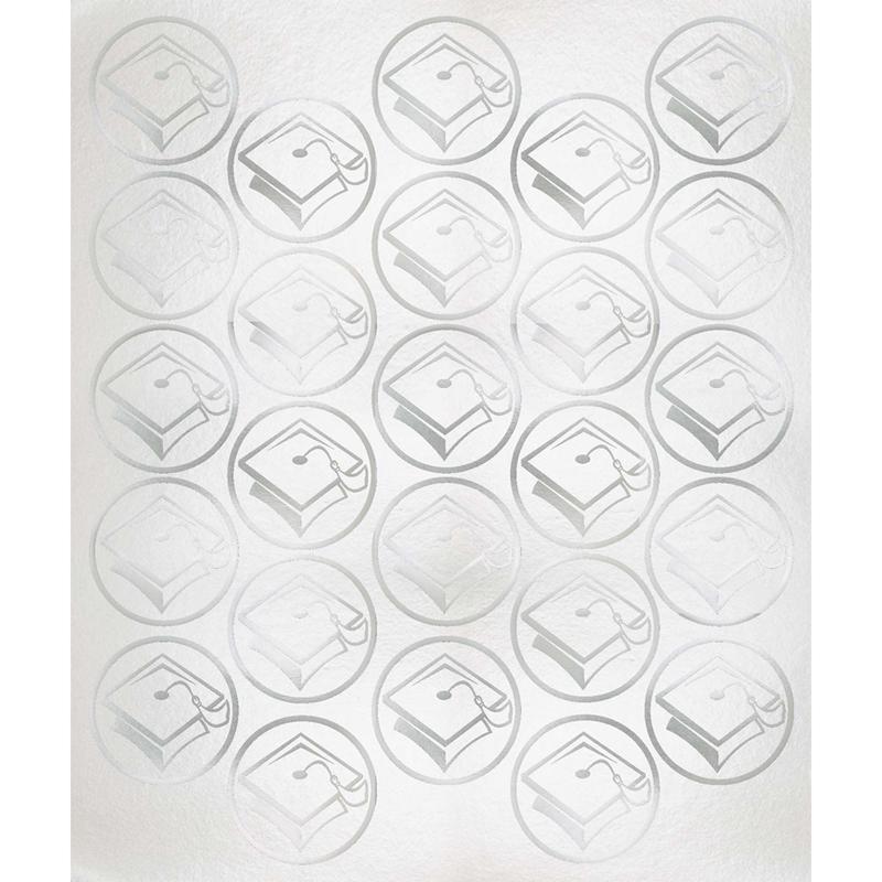 Stickers - Silver Seals 50ct