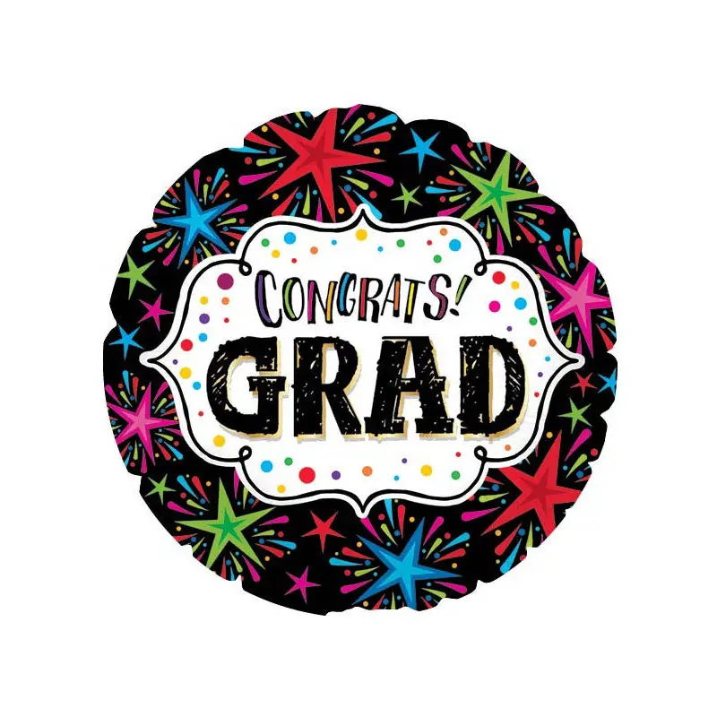 17" CONGRATS GRAD BURST BALLOON