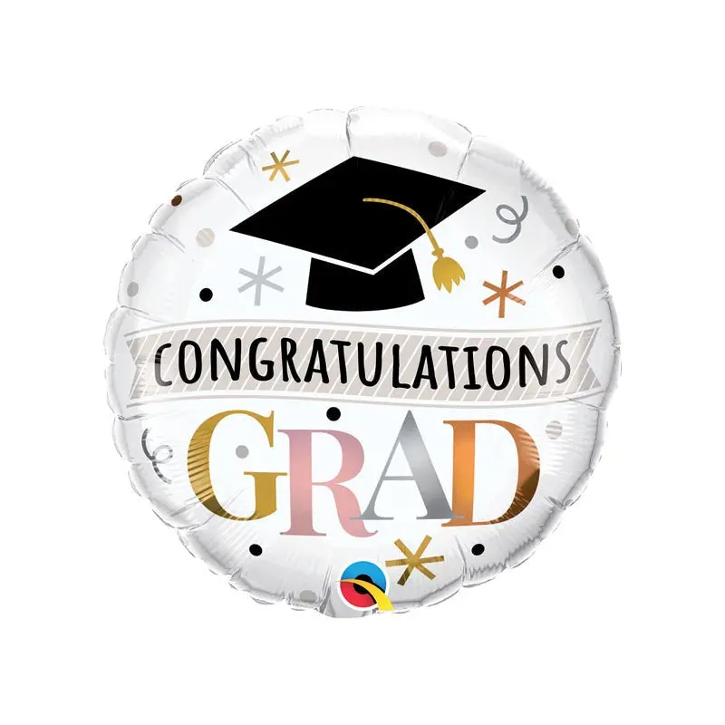 18" CONGRATULATIONS GRAD ROSE GOLD