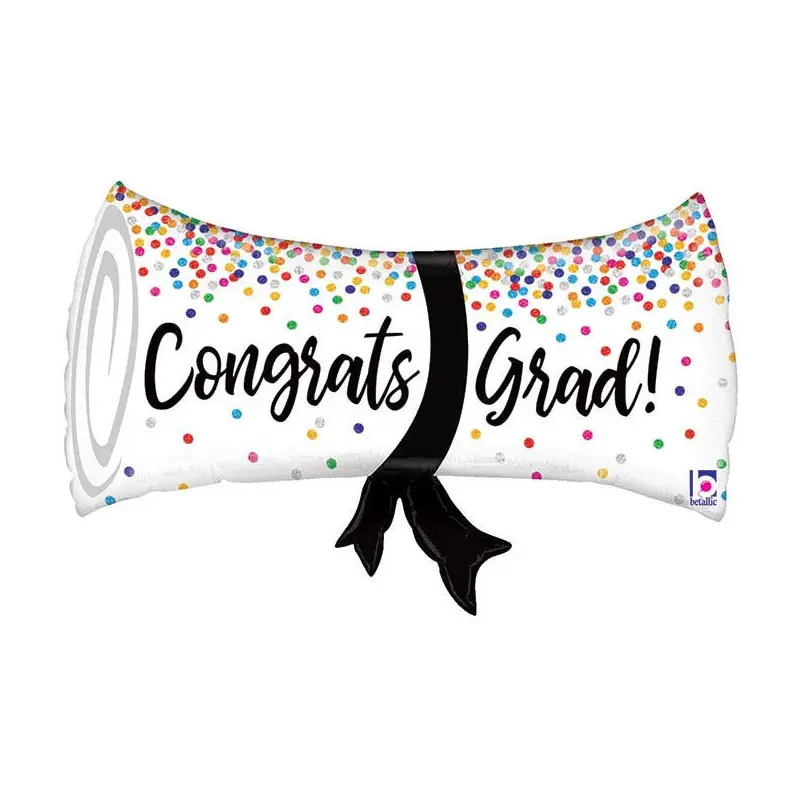 31" CONGRATS GRAD HOLOGRAPHIC BALLOON
