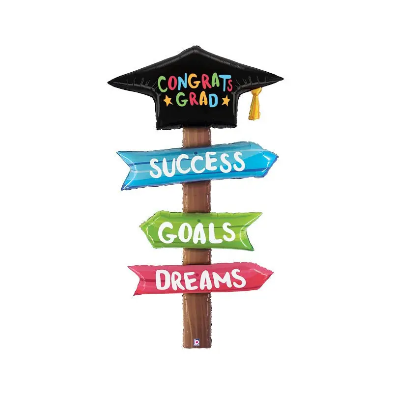 60" SPECIAL DELIVERY GRAD SIGNS FOIL BALLOON