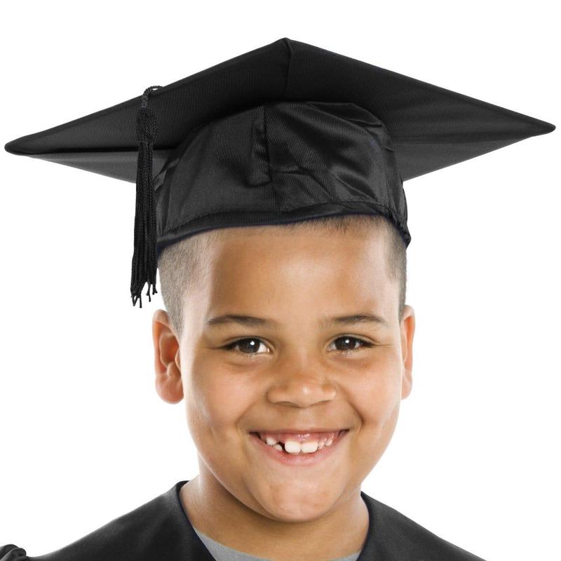 Black Graduation Hat with Tassel for Kids