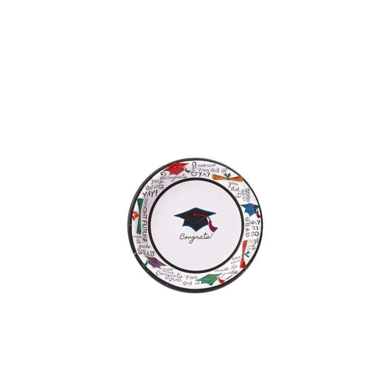 Cheerful Graduation Dessert Plates 40ct