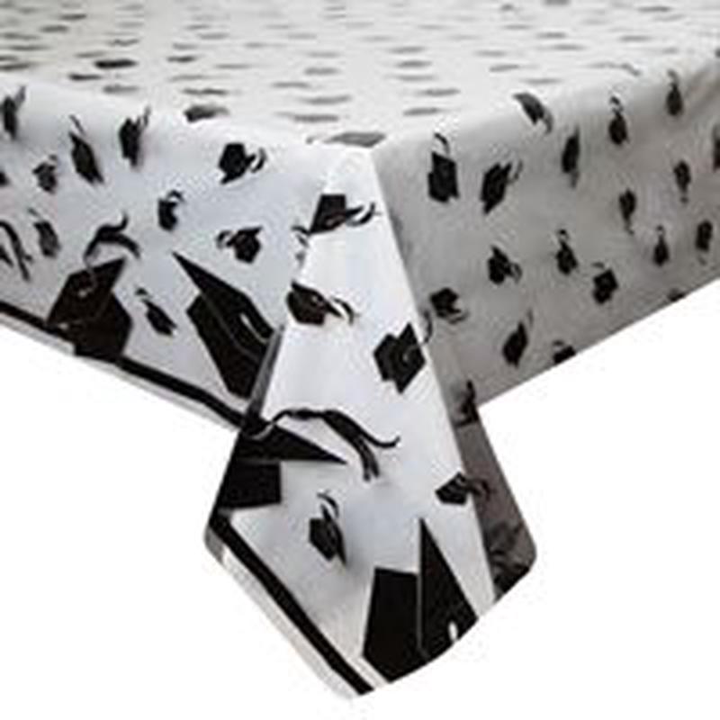 Clear Grad Caps - Table Cover