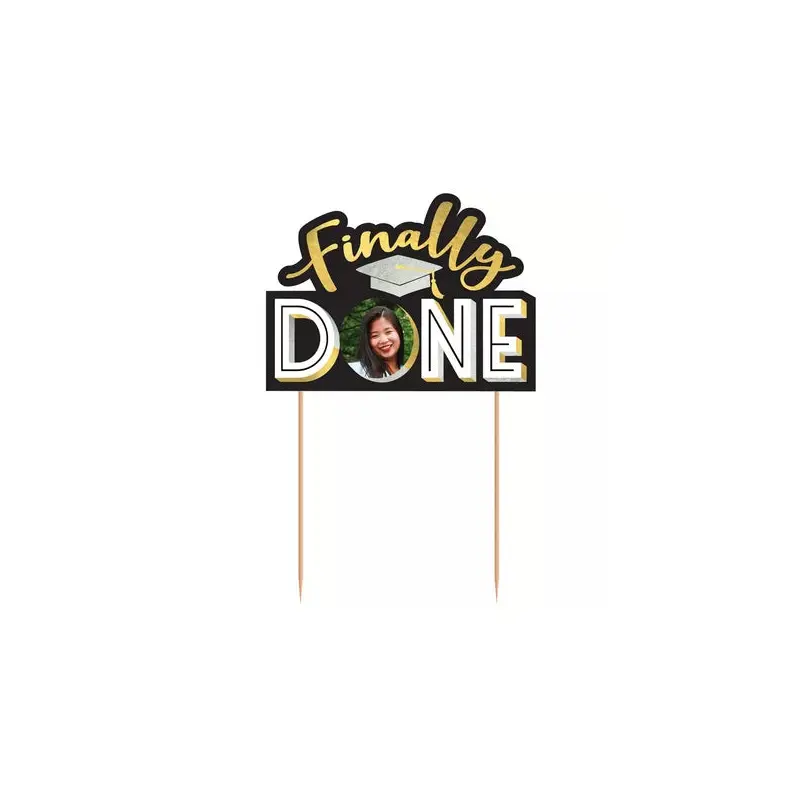 Graduation Photo Frame Cake Topper-Unique Celebratory Decor for Memorable Milestone