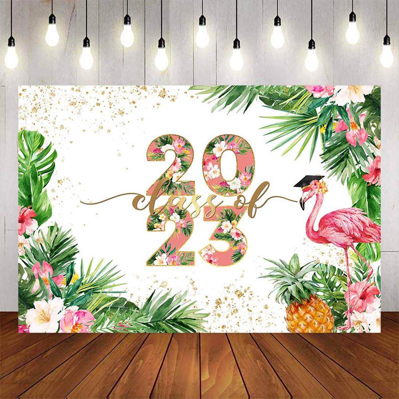 Mocsicka Safari Flower Congratulations Graduates Class of 2023 Backdrops