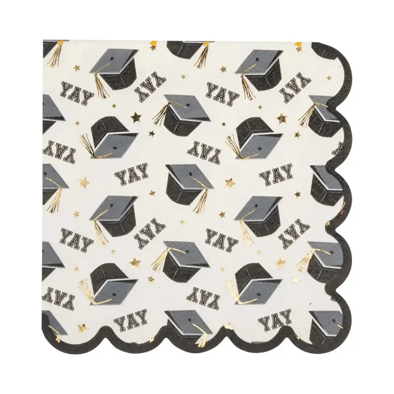 My Mind's Eye Yay Cap Pattern Cocktail Napkins