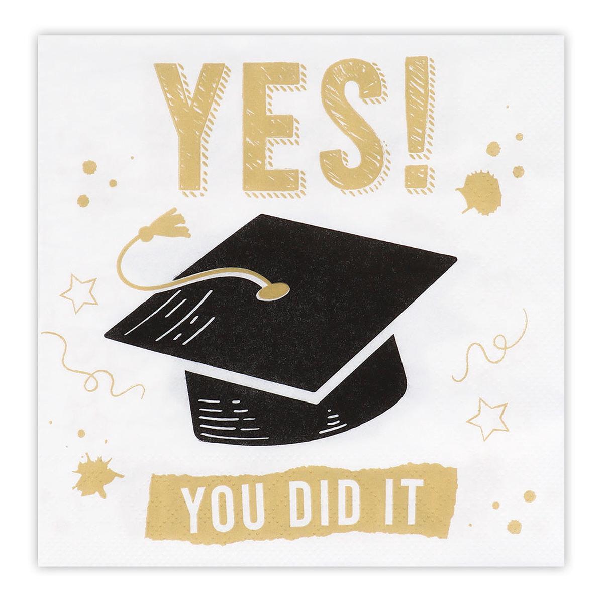 20 Servietten Graduation Glam 33cm