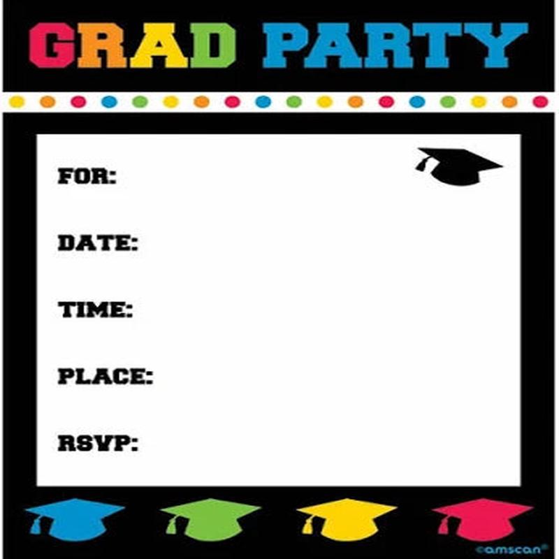 8ct Graduation Invitations