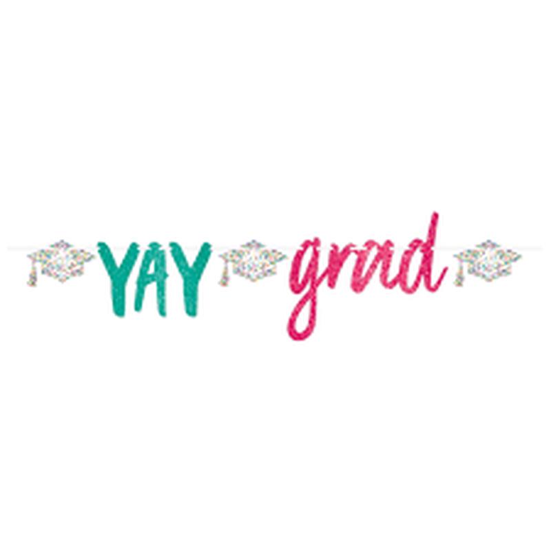 Glitter Banner - Yay Grad