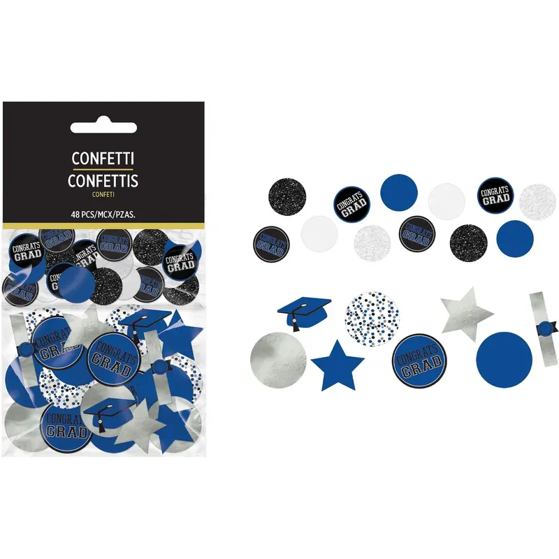 Grad Giant Confetti - Blue