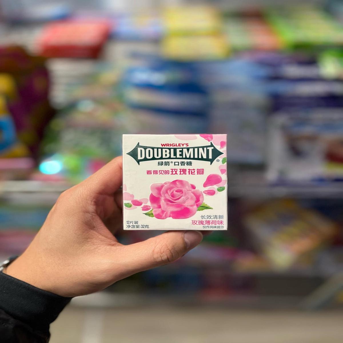 (CHINA) DOUBLEMINT GUM ROSE MINT- 12PCS