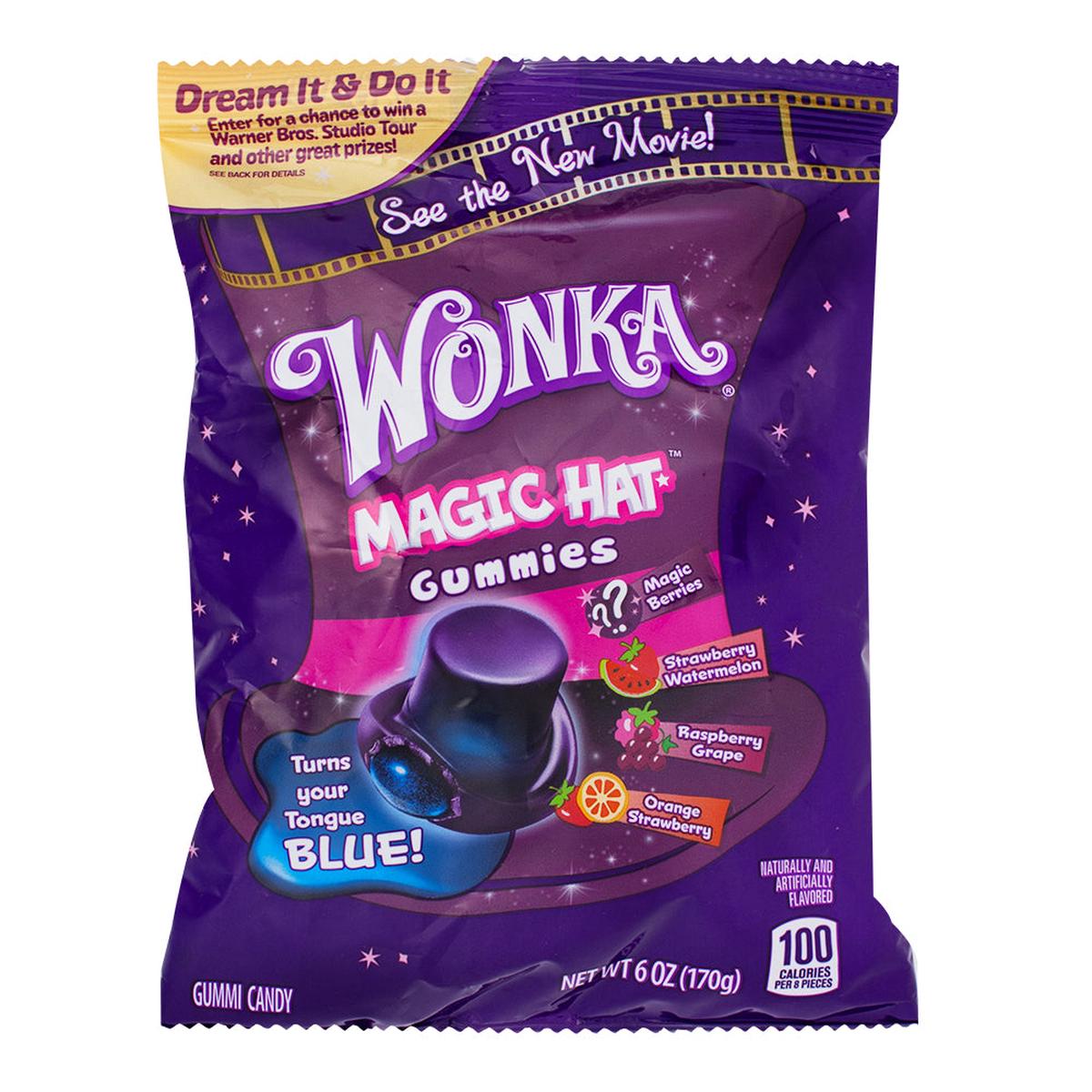 Wonka Pouch Mixed Flavour Magic Hat 170g - 8 Pack