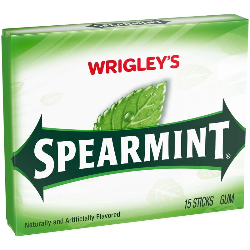 Wrigley's Spearmint Chewing Gum 15 Pieces