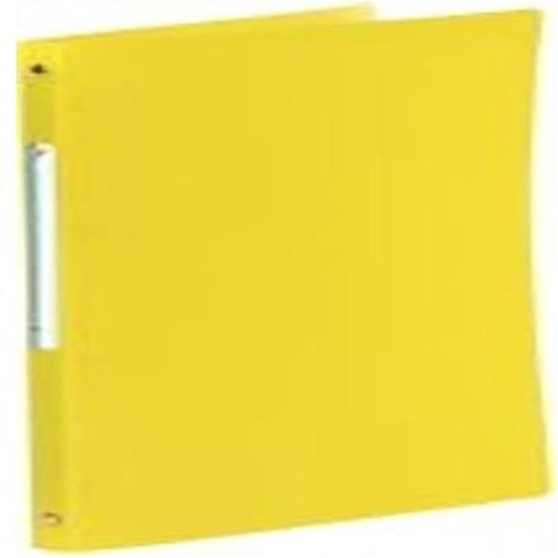 yellow 4 ring binder soft cover a4 (#126425)