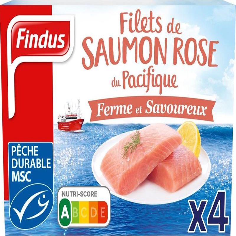 wild pink pacific salmon fillets 400g (#119976)