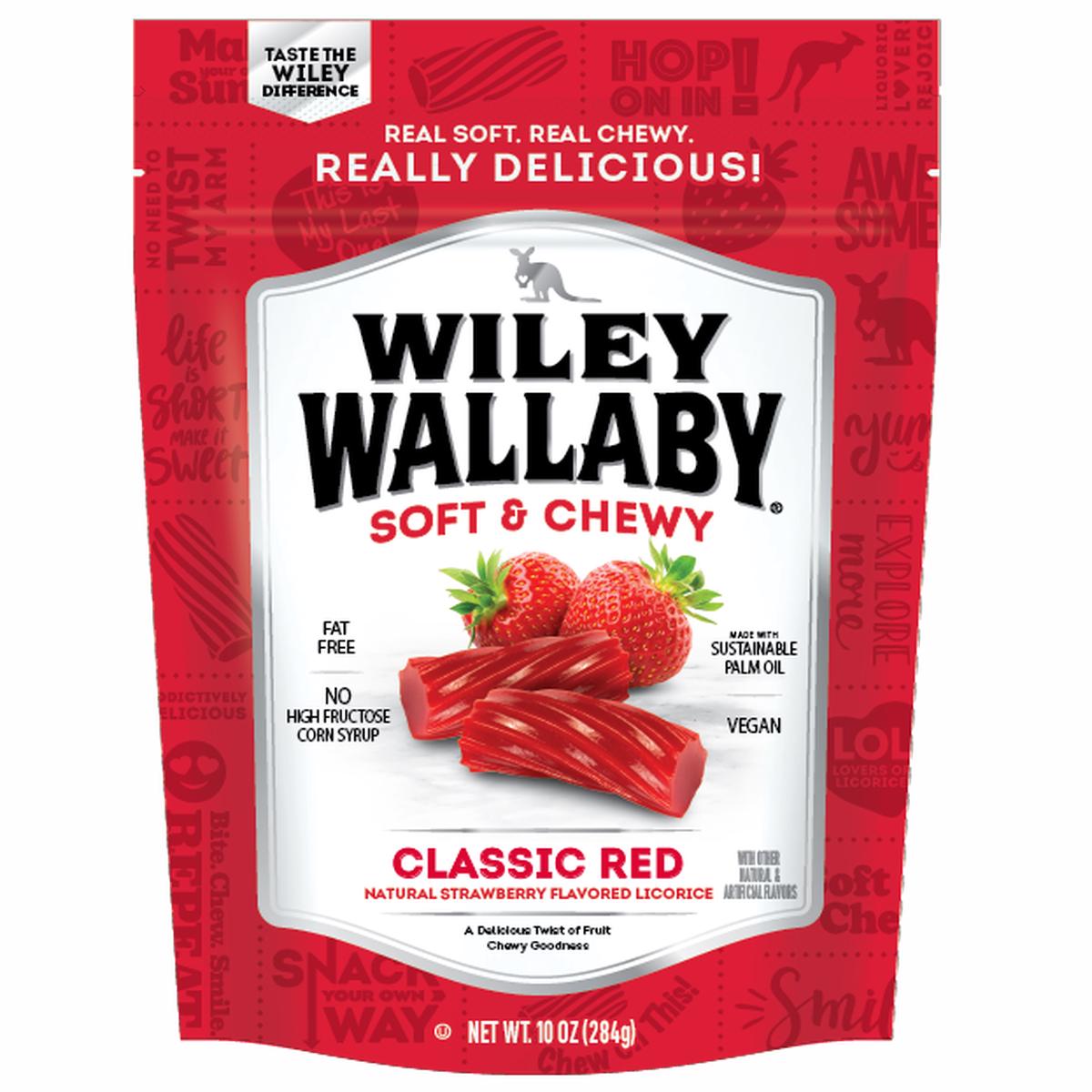 Wiley Wallaby Classic Red Strawberry Flavored Licorice