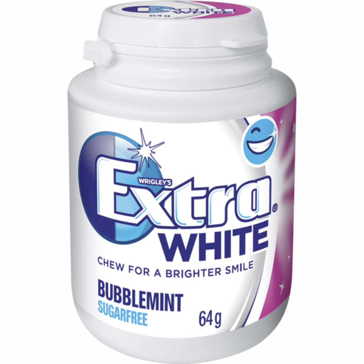 Wrigley's Extra White Bubblemint Sugar Free Gum 2.25oz