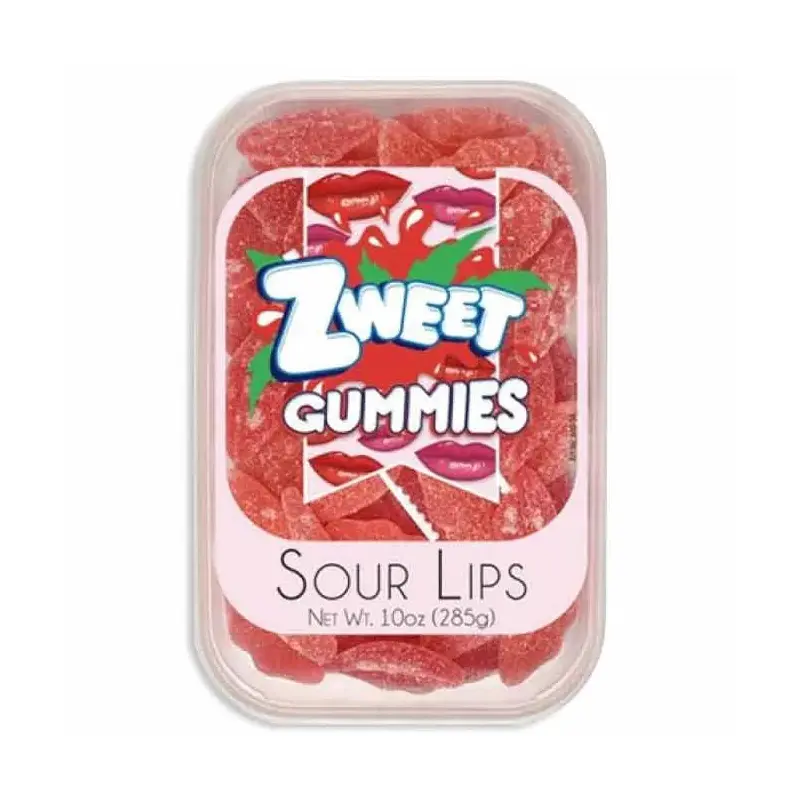 Zweet Sour Gummy Lips: 6-Piece Box