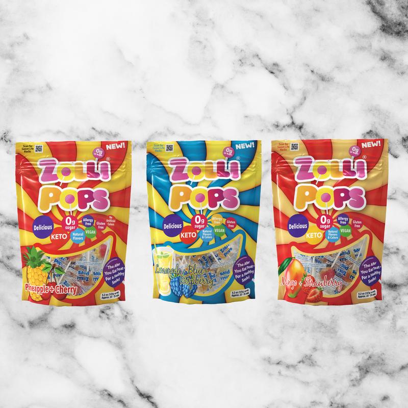Zolli Sugar Free Fruit-Swirl Lollipops