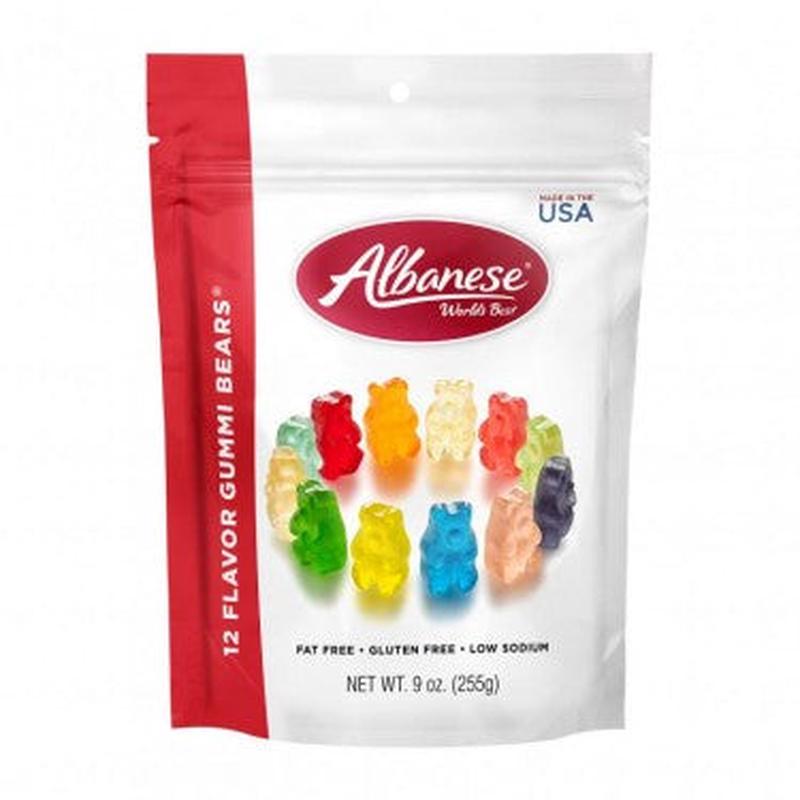 Albanese Bears 12 Flavor Assorted 9oz Peg Bag (SNG6)