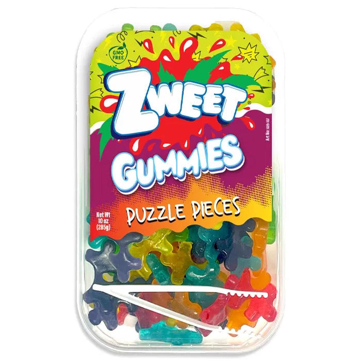Zweet Gummy Puzzle Pieces Tub: 6-Piece Box