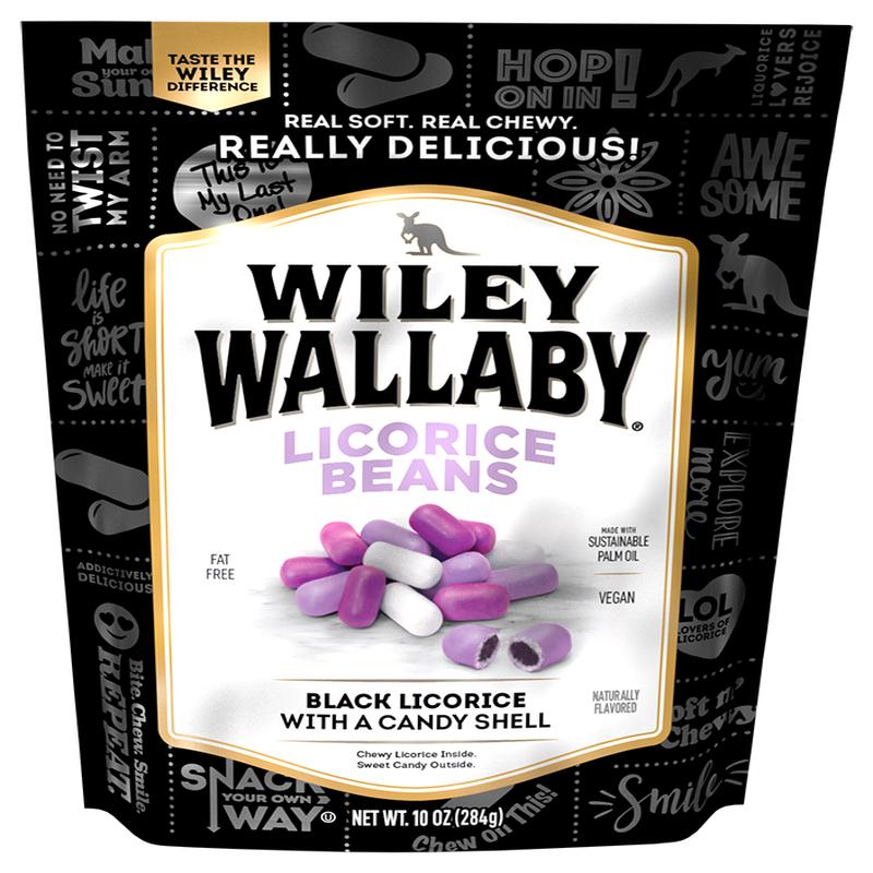 Wiley Wallaby Licorice Beans 7oz Peg Bag (SNG12-6)