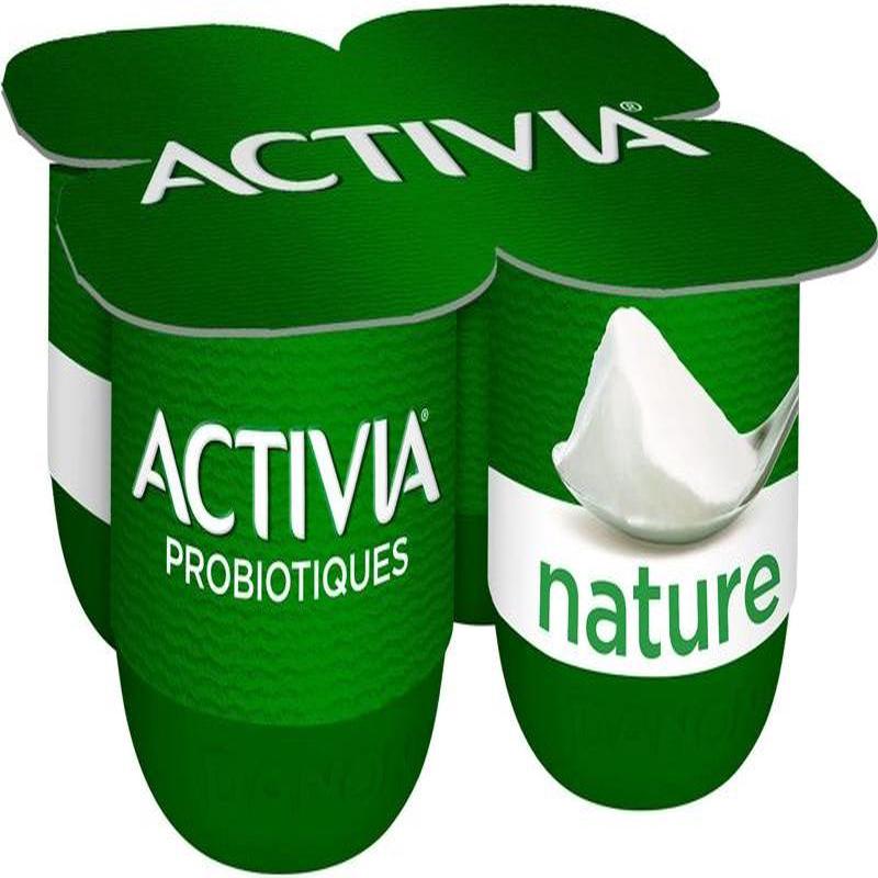 activia plain yogurt 4x125g (#116928)