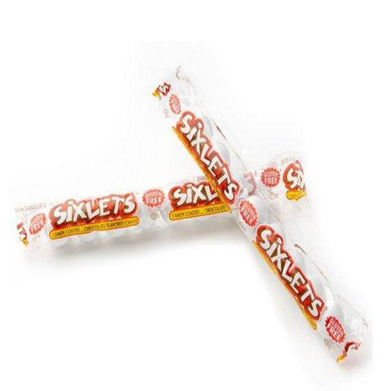 White Sixlets Tubes