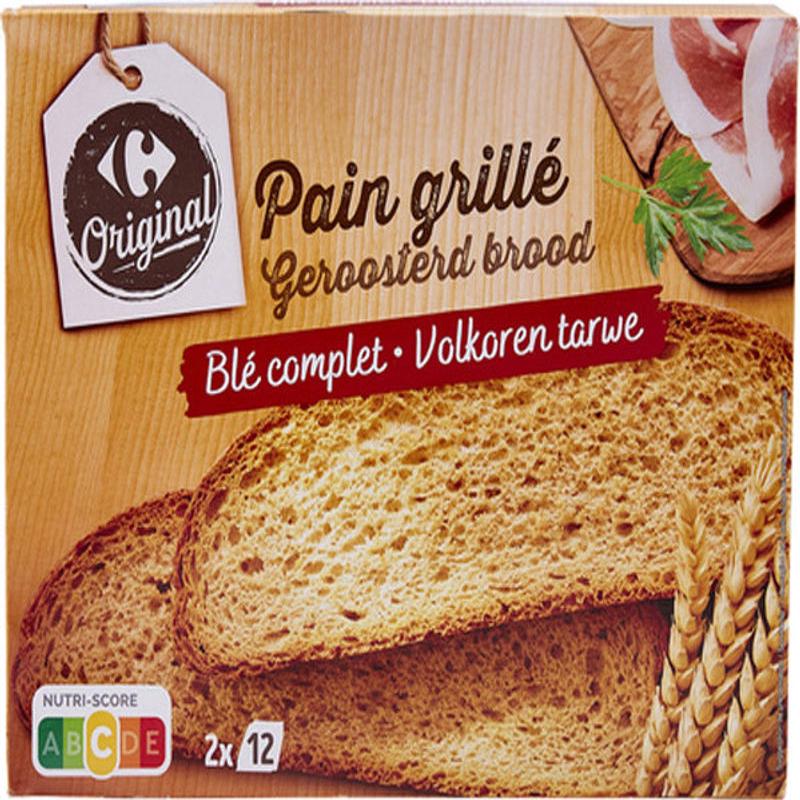 whole wheat toast slices 500g (#118051)