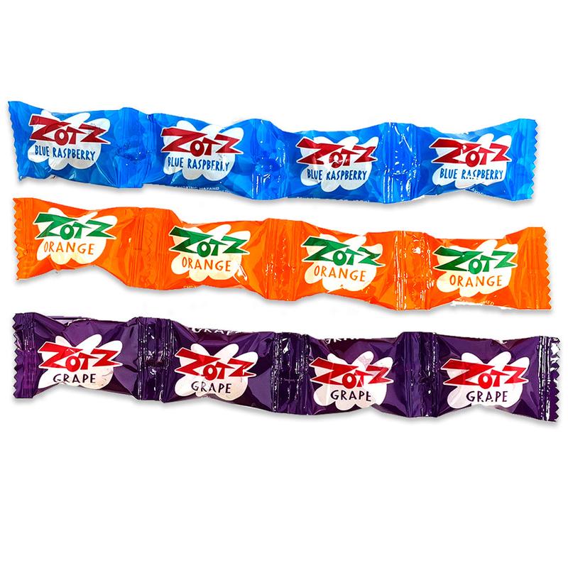 Zotz -  Fizz Power Candy - Blue Raspberry-Orange-Grape