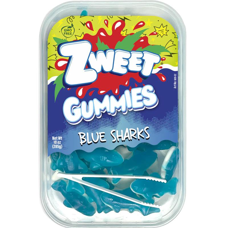 Zweet Gummy Blue Sharks 10oz (SNG6)