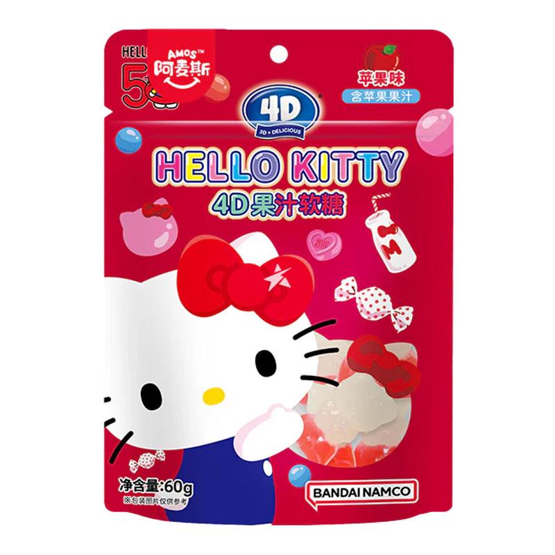 Amos 4D Hello Kitty Apple Gummy Candy 60g