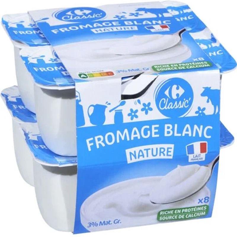 3% fat fresh cheese yogurt 8x100g (#113722)