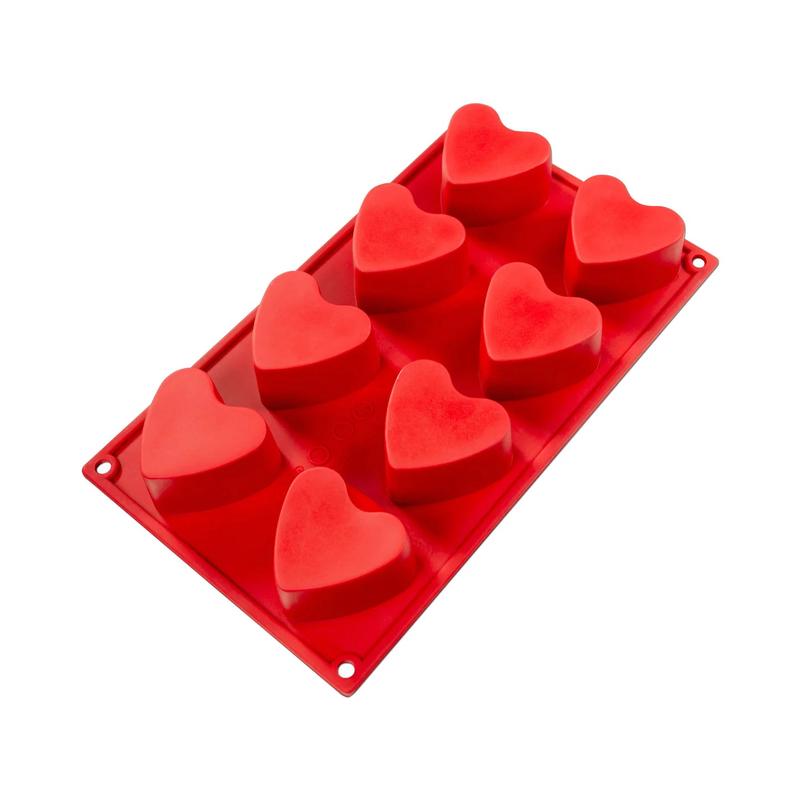 3 oz Heart Silicone Baking Mold - Fat Daddio