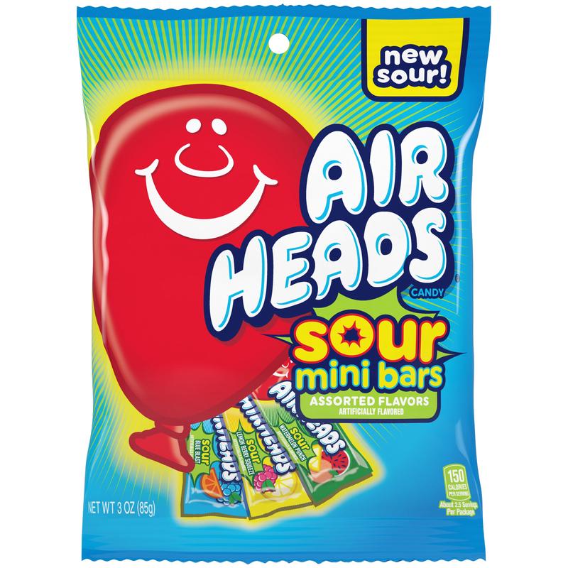 Airheads Mini Sour Bars Peg Bag 3oz (SNG12)