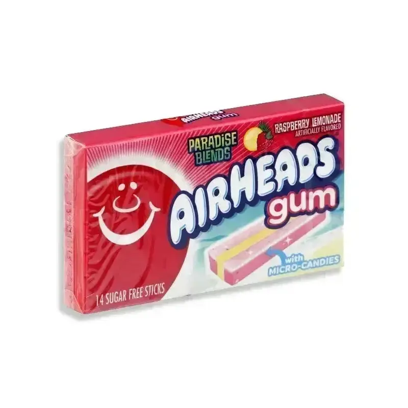 Airheads Raspberry Lemonade Gum Sticks: 12-Piece Display