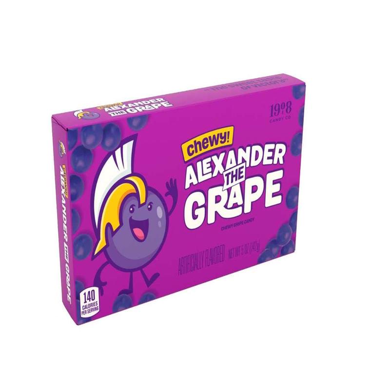 Alexander the Grape Chewy Grape Candy 5 oz. Theater Box