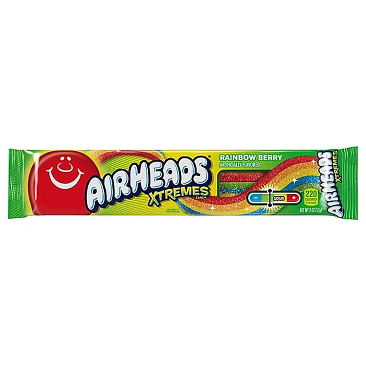 Airheads Xtreme Sour Belts Rainbow 2oz