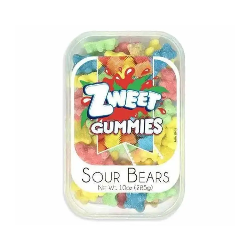 Zweet Sour Gummy Bears: 6-Piece Case