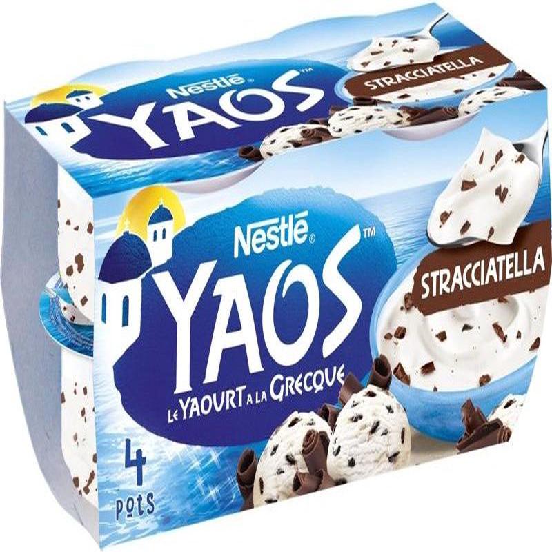 yaos stracciatella greek yogurt 4x125g / nestle (#114648)