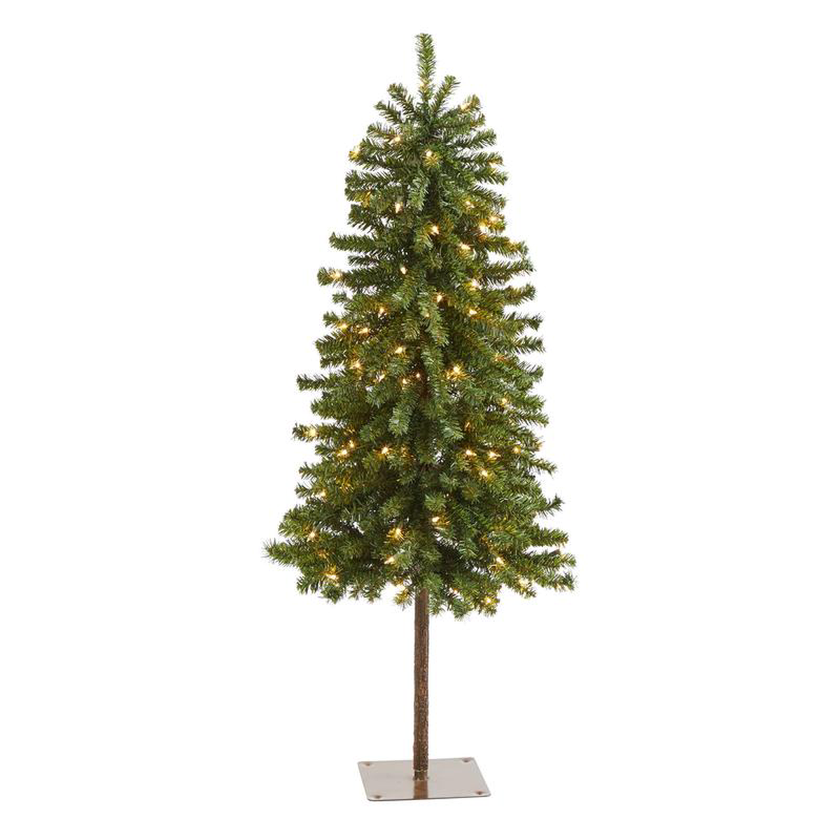 48217 Alpine Artificial Christmas Tree with 100 Lights and 260 Bendable Branches