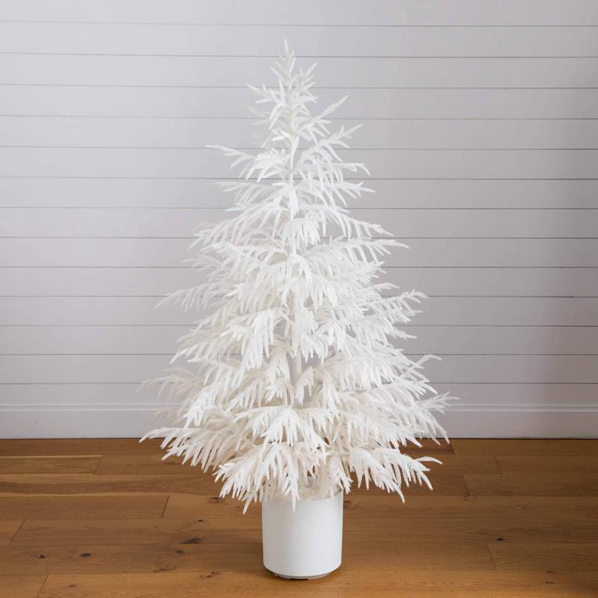 5 Artificial Real Touch White Norfolk Island Pine Christmas Tree with Natural Look