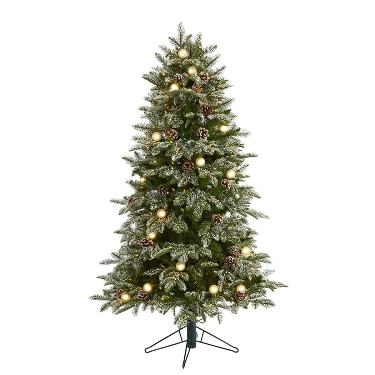 58242 Flocked Whistler Mountain Fir Artificial Christmas Tree