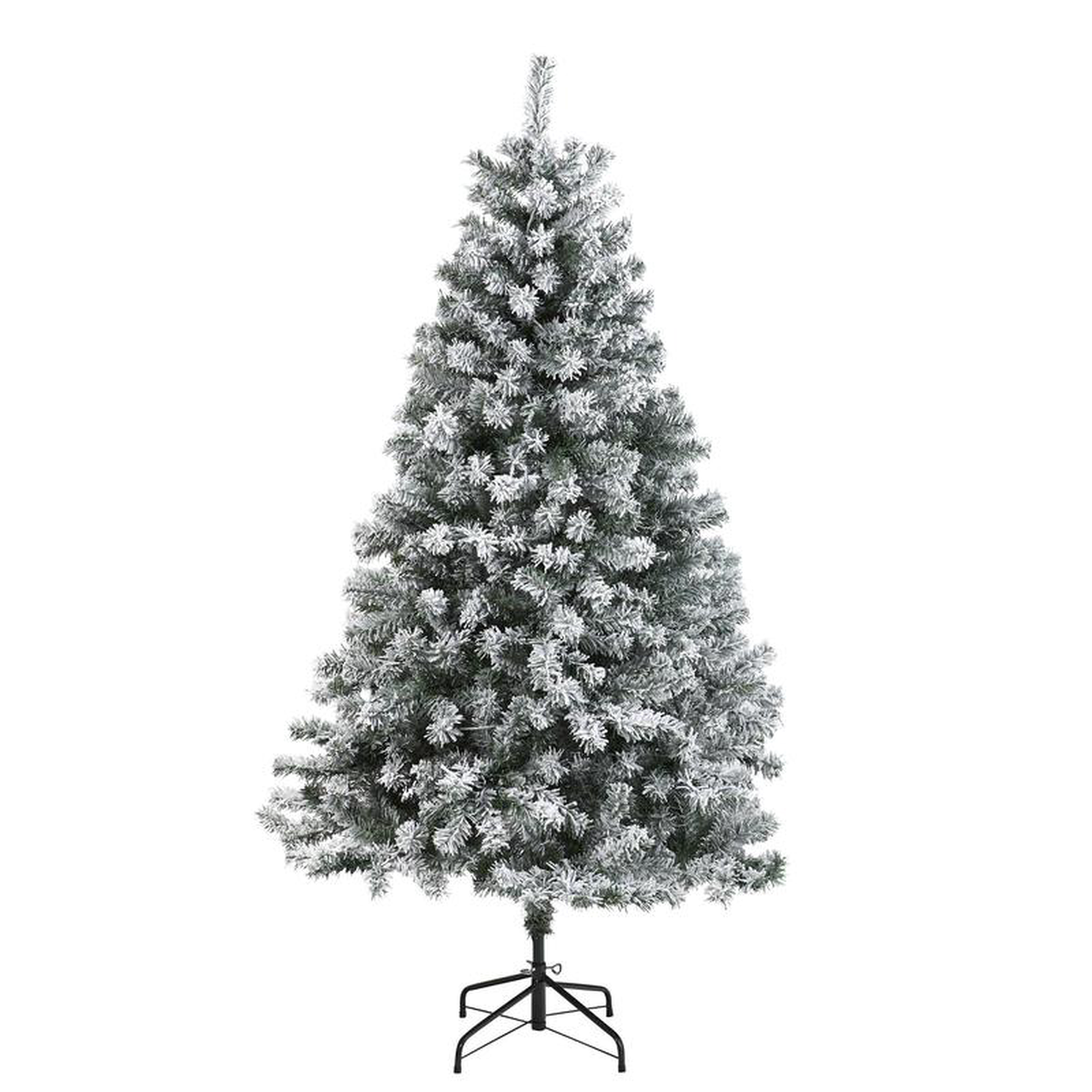 6 Flocked Rock Springs Spruce Artificial Christmas Tree
