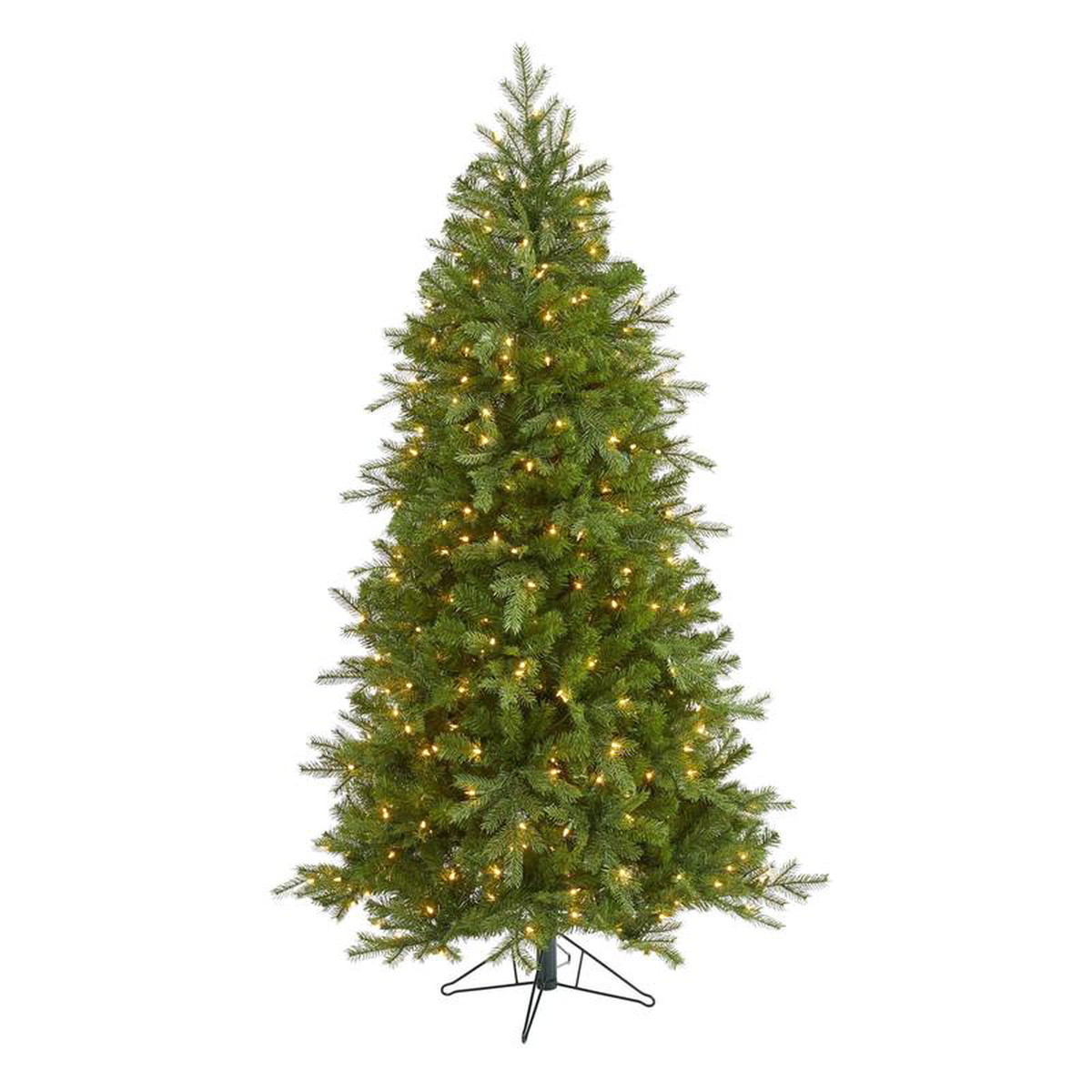 6 Vienna Fir Artificial Christmas Tree with 400 Warm White Lights and 843 Bendable Branches