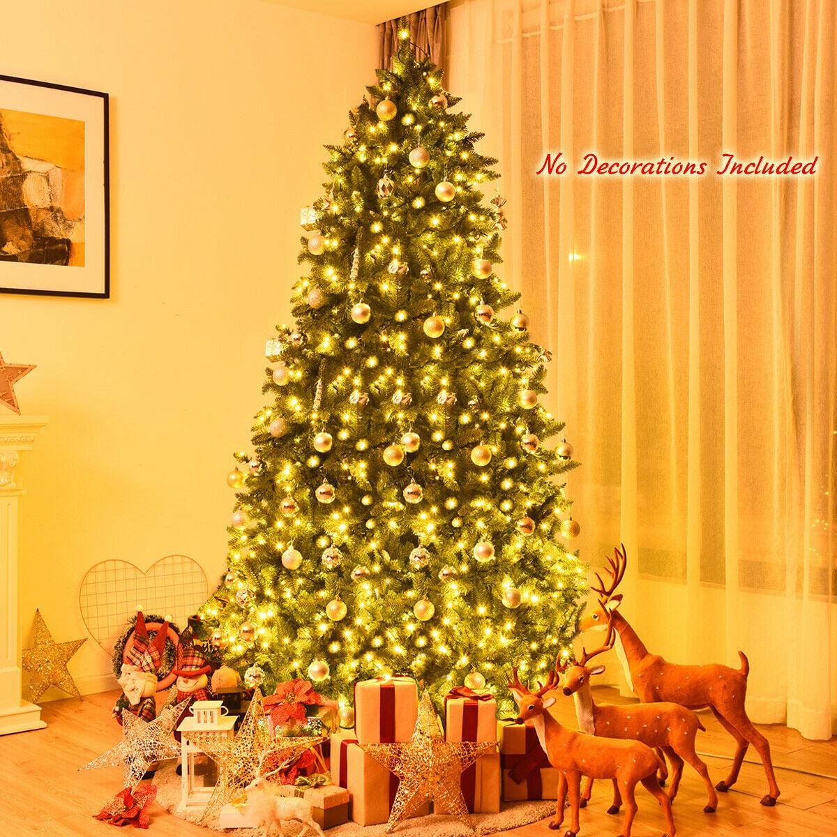 7.5  LED  1968  7.5 Feet Artificial Fir Christmas Tree with LED Lights and 1968 Branch Tips