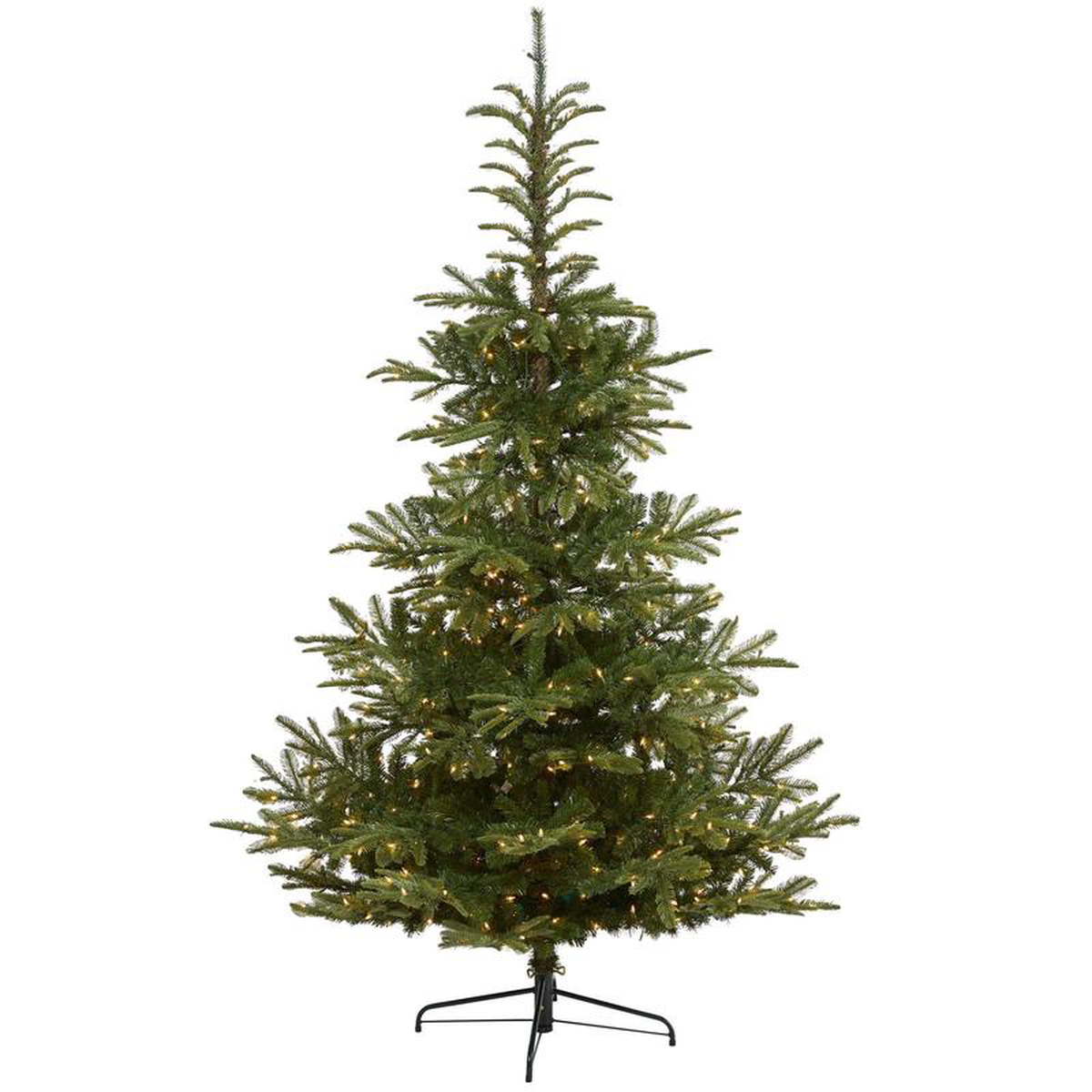 75 Layered Washington Spruce Artificial Christmas Tree with 550 Clear LED Lights and 1325 Bendable Branches