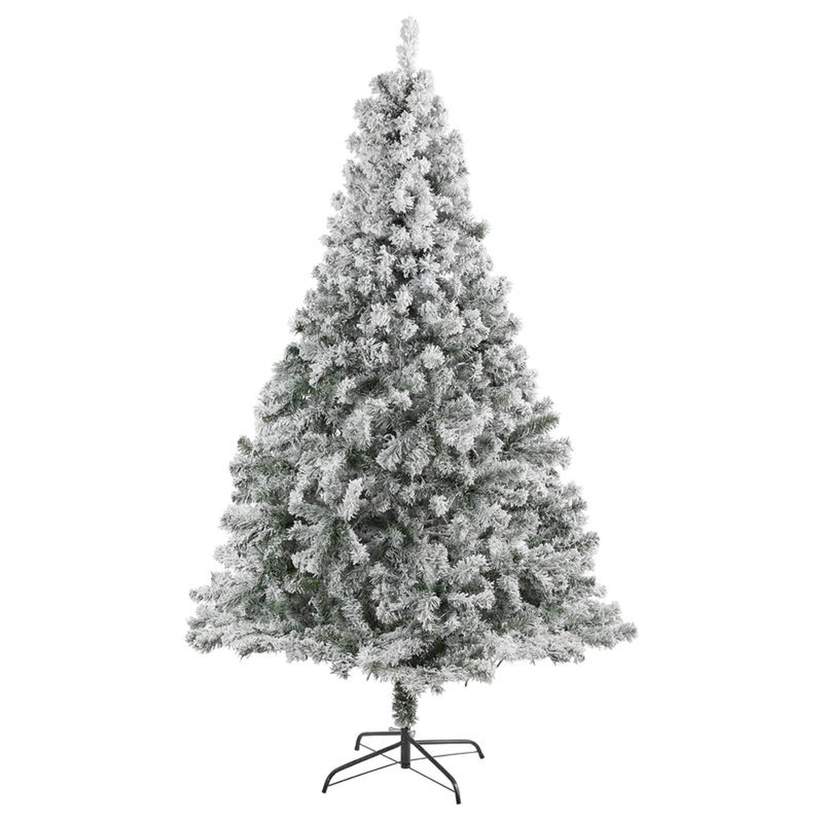 78217 Flocked Rock Springs Spruce Artificial Christmas Tree with 800 Bendable Branches