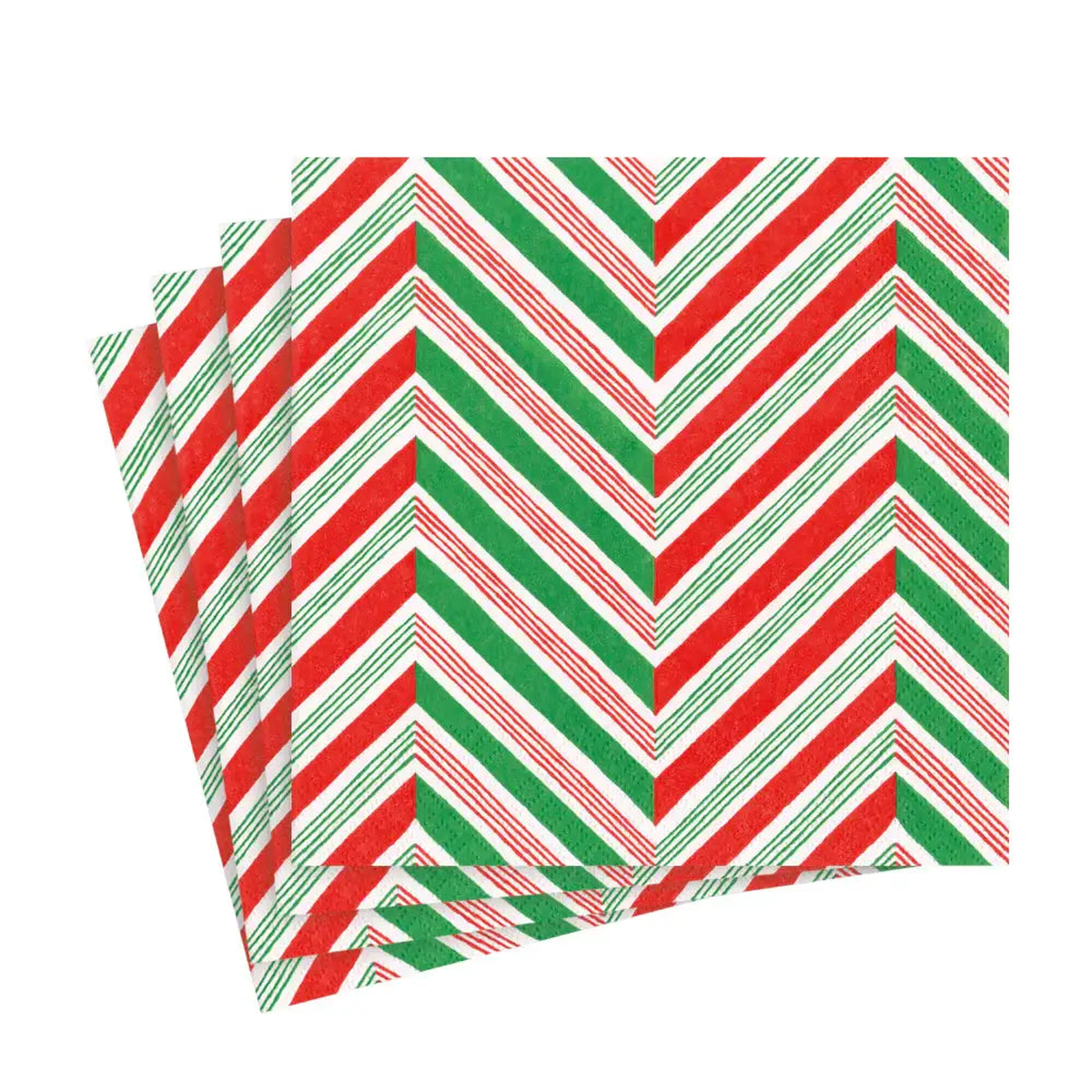 Caspari Napkin - Candy Cane Stripes (20 Pack) - Default Title